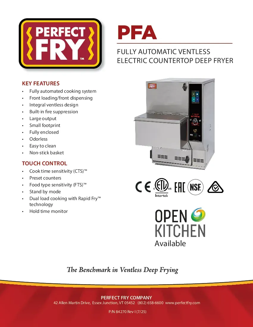 perfect-fry-company-pfa-5kw-208v-1ph-ventless-fryer-specsheet-260612q7qnvz.pdf