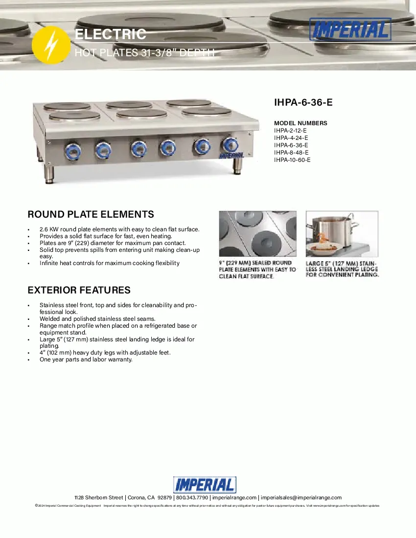 imperial-range-ihpa-4-24-e-hotplate-countertop-electric-specsheet-2606127plt6e.pdf