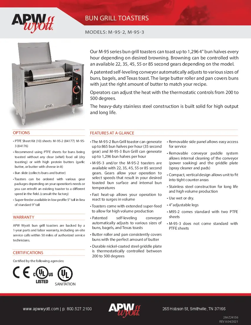 apw-wyott-m-95-2-bun-grill-toaster-specsheet-260419xydk05.pdf