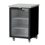 Beverage Air BB24HC-1-G-B, Back Bar Cabinet, Refrigerated, 24" W, Glass Door, Black