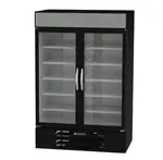 Beverage Air , MMF49HC-1-B, Freezer, Merchandiser, Hinged Glass Doors, Two-Section, Black
