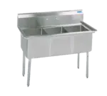 BK Resources BKS-3-1620-12, Sink, (3) Three Compartment