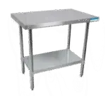 BK Resources VTT-7230, Work Table,  63" - 72", Stainless Steel Top