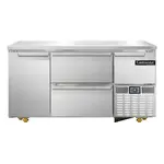 Continental Refrigerator RA60SN-U-D, Base Undercounter Refrigerator, Narrow, 2 Pans