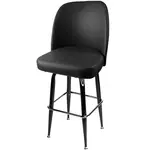 Oak Street SL2133-BLK, Bar Stool, Swivel, Indoor