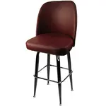 Oak Street SL2133-WINE, Bar Stool, Swivel, Indoor