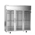 Victory Refrigeration , VEFSA-3D-GD-HC, Freezer, Reach-In, Three-Section, Self-Contained, Glass Door