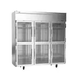Victory Refrigeration VERSA-3D-HG-HC, Refrigerator, Reach-In, Three-Section, Self-Contained, Glass Doors