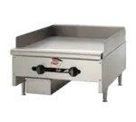 Wells , HDG-3630G, Griddle, Gas, Countertop